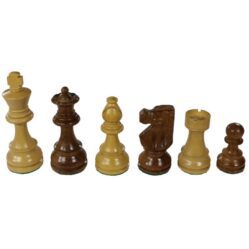 Chess Men - Ladock Acacia / Boxwood - 9cm (Royal Oak)