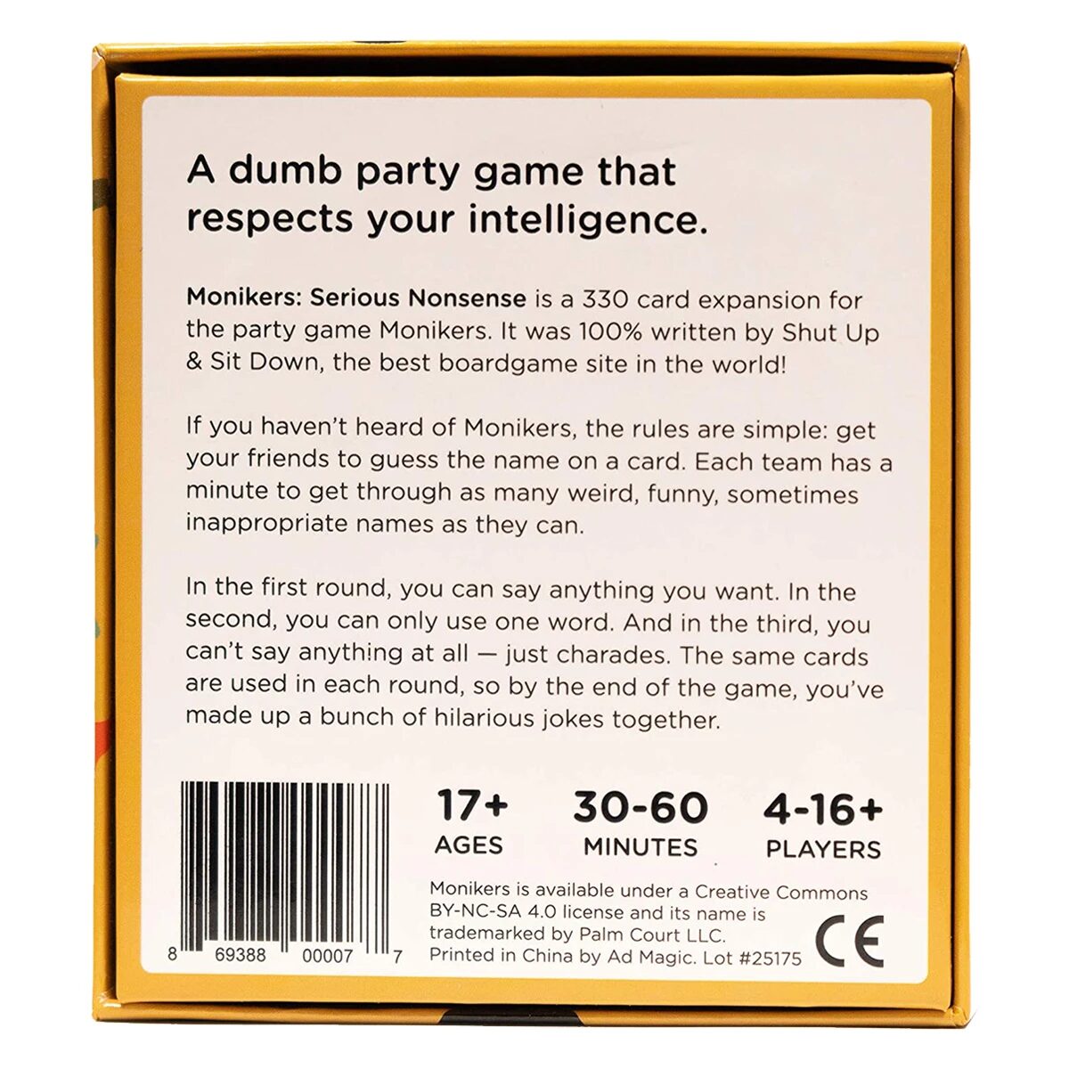 Monikers - Serious Nonsense with Shut Up & Sit Down - Image 2