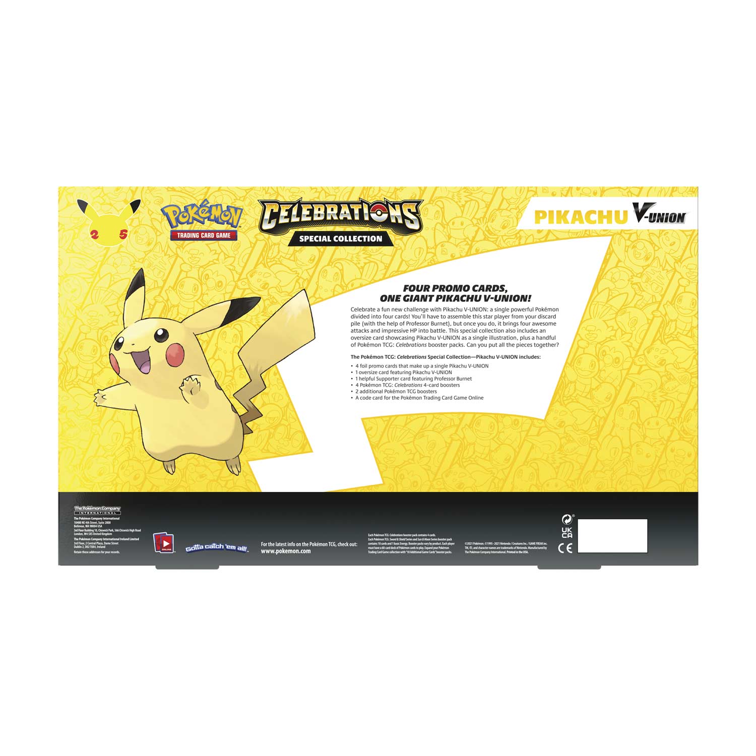 Pokemon - Celebrations - Special Collection - Pikachu V-Union (LIMIT 1 PER-PERSON) - Image 4