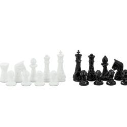 Chessmen - Diamond-cut Black & White