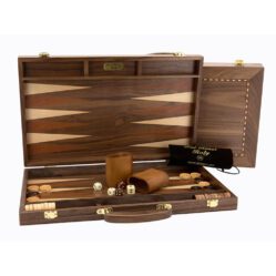 Backgammon - 18in - 44cm - Walnut with handle