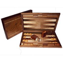 Backgammon - 19in - Dal Rossi Walnut Burl