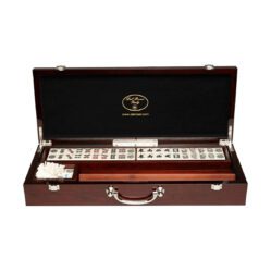 Mah Jong - Wood Case with Racks - Mahogany