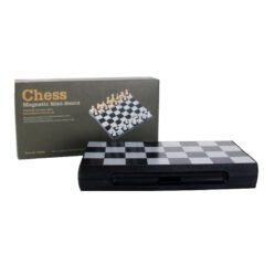 Chess Set - Magnetic - 16.5cm Silver & Gold