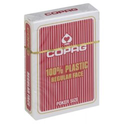 Playing Cards - Single - 100% Plastic Copag - Poker (Red)