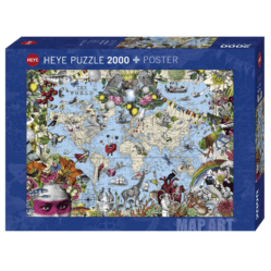 Quirky World (Map Art) - 2000pc