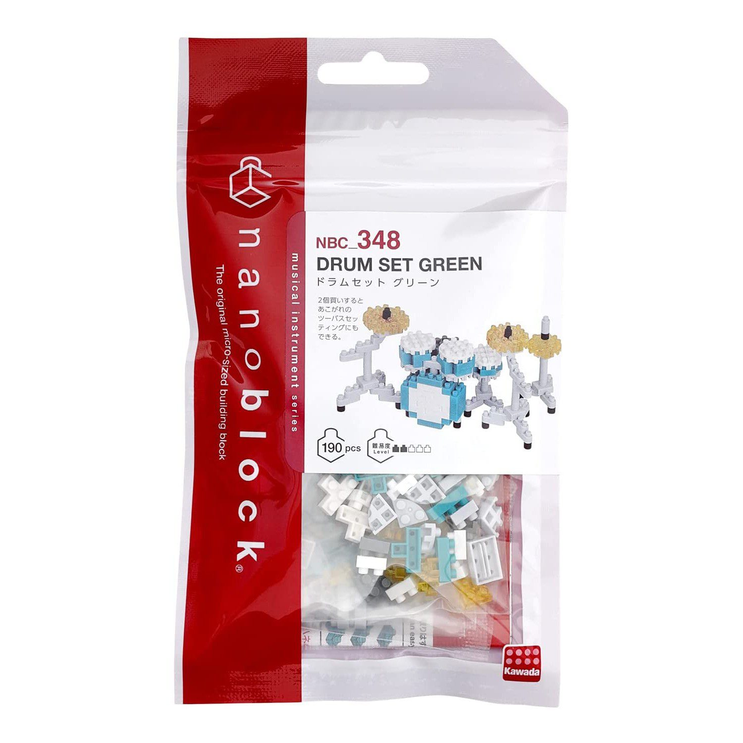 Nanoblock Drum Set Green