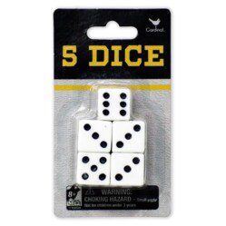 Classic Games - Pack of 5 Dice