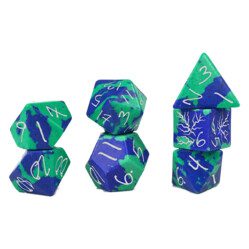 Dice Set - 4-20 - Sorceress (Phoenix Lapis Lazuli)