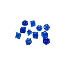 Dice Set - 4-20 - Eclipse 11 Dice Set: Pacific Blue