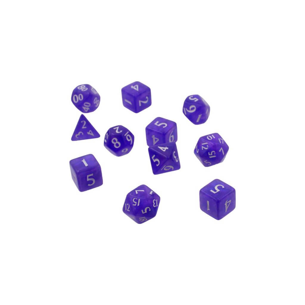 Dice Set - 4-20 - Eclipse 11 Dice Set: Royal Purple