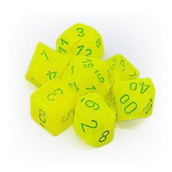 Dice Set - 4-20 - Vortex Electric Yellow w/Green