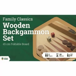 Backgammon - 45cm - Folding Timber (LPG)