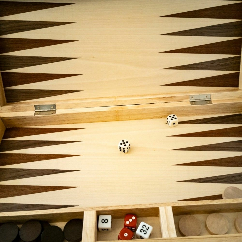 Backgammon - 45cm - Folding Timber (LPG) - Image 3