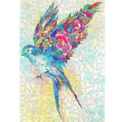 Botanical Swallow (Lisa Morales) - Wooden Jigsaw Puzzle - 315pc
