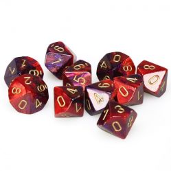 Dise Set - 10-10 - Gemini Purple-Red w/Gold