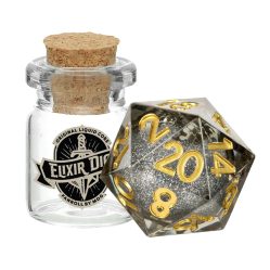MDG Individual D20 - Elixir Liquid Core Dice - Vanishing Oil