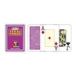 Texas Poker Jumbo Plastic (Purple/Red)