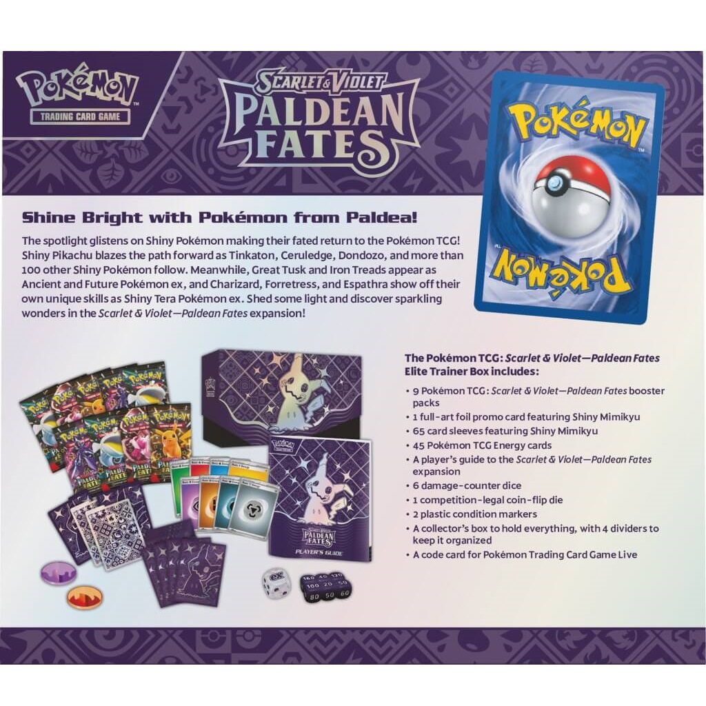 Pokemon - Paldean Fates - Elite Trainer Box - Limit 1 - Image 4