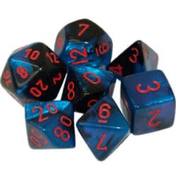 Dice Set - 4-20 - Mini Gemini Black-Starlight w/Red