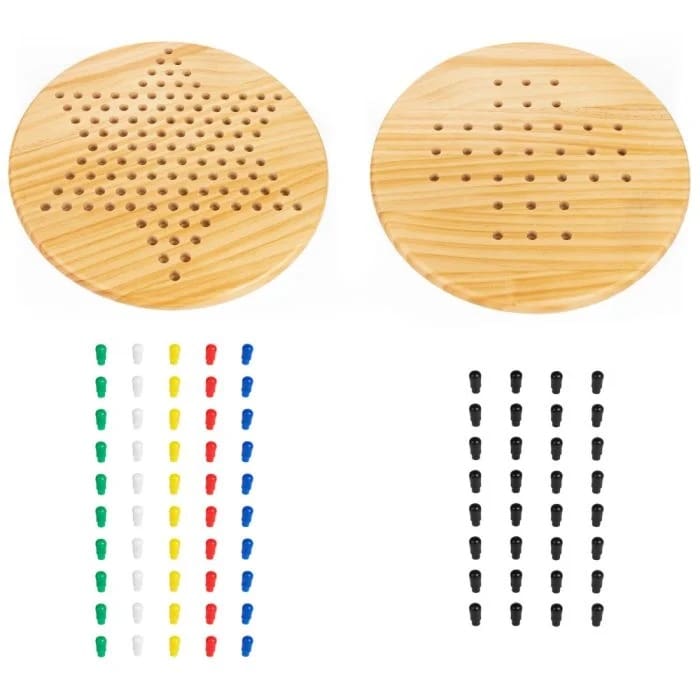 Classic Games - Wooden Solitaire / Chinese Checkers - Image 3