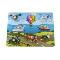 2 in 1 Transport Peg Puzzle