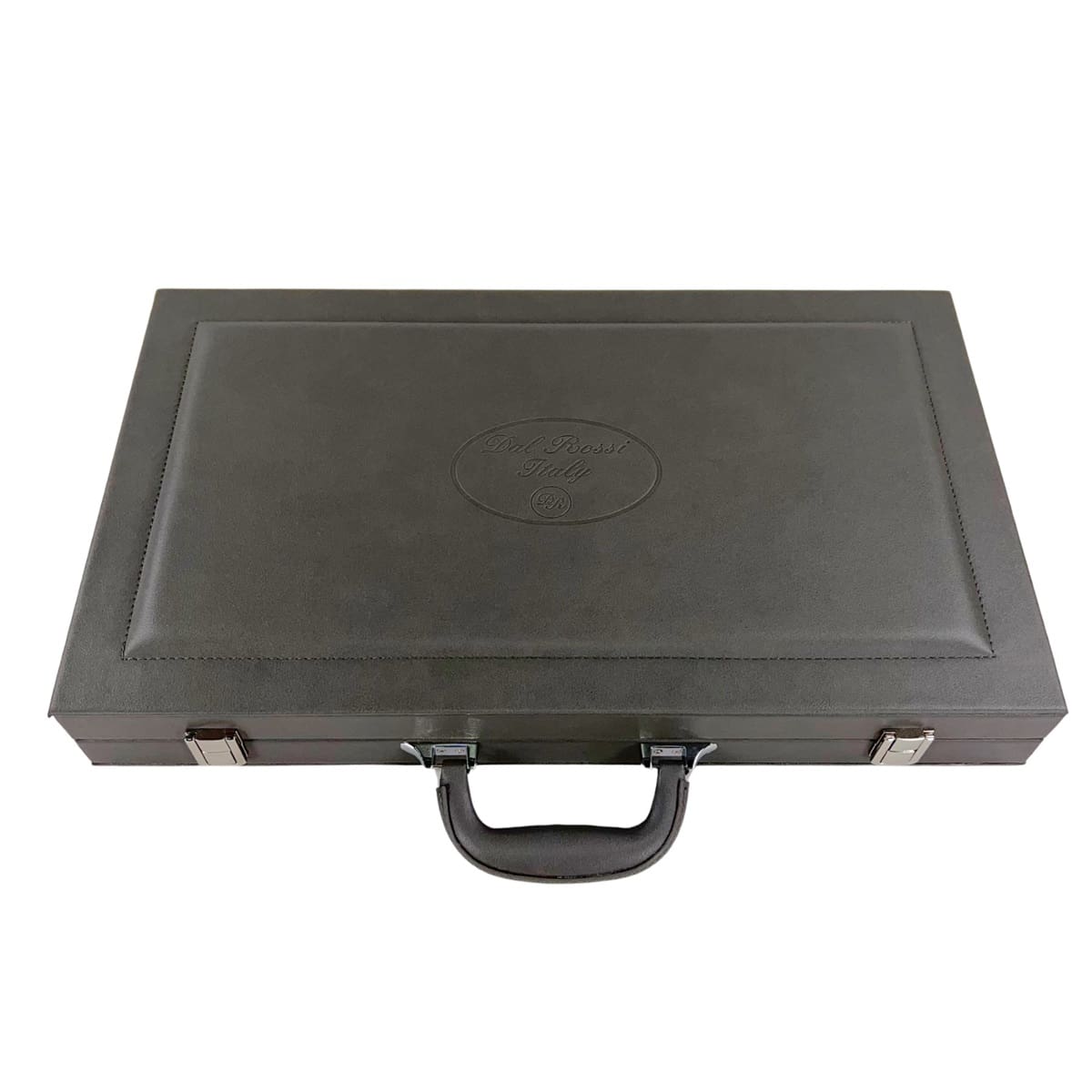 Backgammon - 15in Gray PU Leather - Image 3