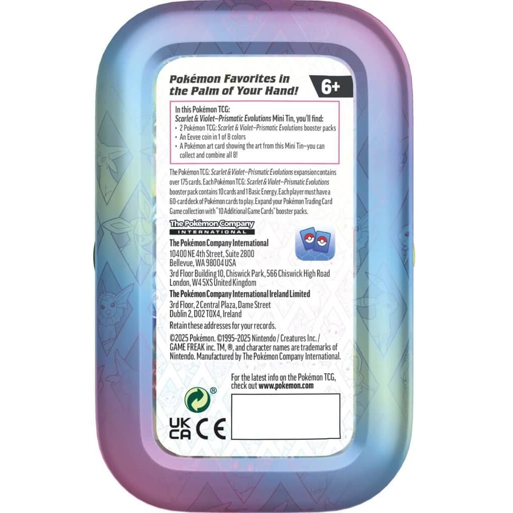Pokemon - Prismatic Evolutions - Mini Tin (Single) - Limit 2 - Image 9