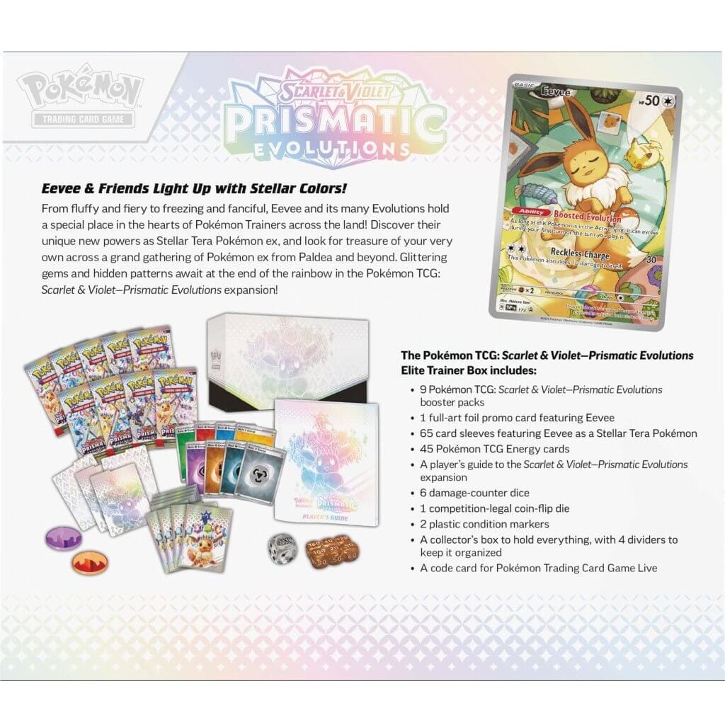 Pokemon - Prismatic Evolutions - Elite Trainer Box - Limit 1 - Image 4
