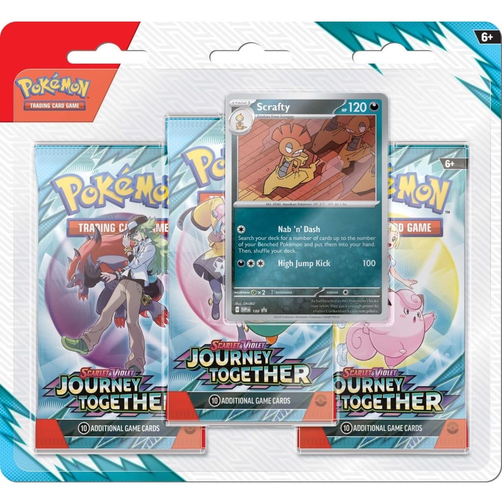 Pokemon - Journey Together - Three Booster Blister - Limit 1 Per Person