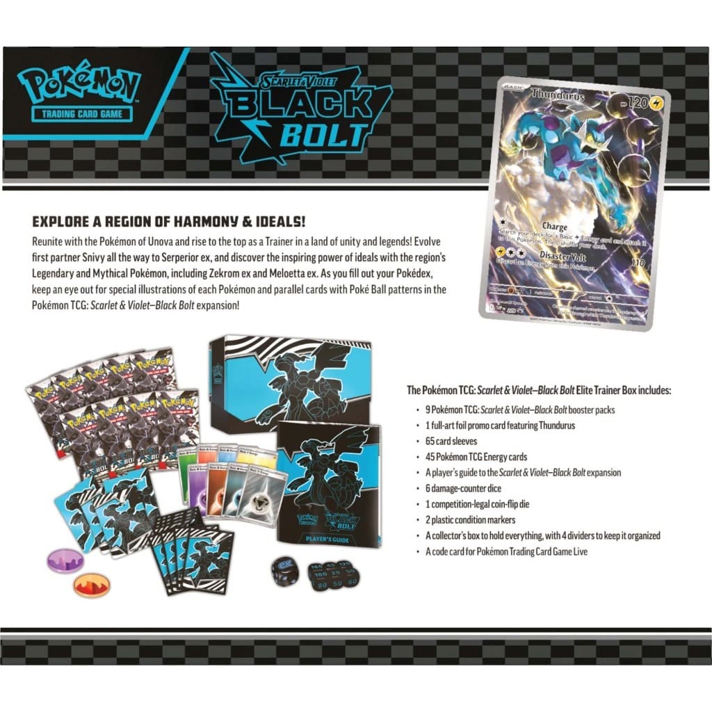 Pokemon - Black Bolt & White Flare - Black Bolt - Elite Trainer Box - Image 4