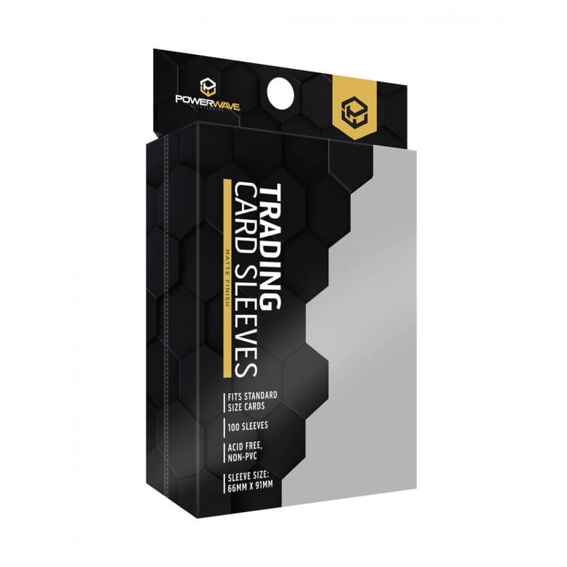 Powerwave Matte Card Sleeves 100 Pack - Clear